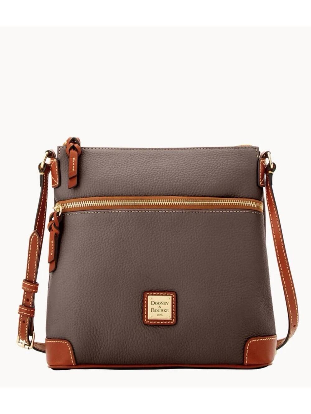 Dooney & Bourke Pebble Grain Crossbody Shoulder Bag In Elephant